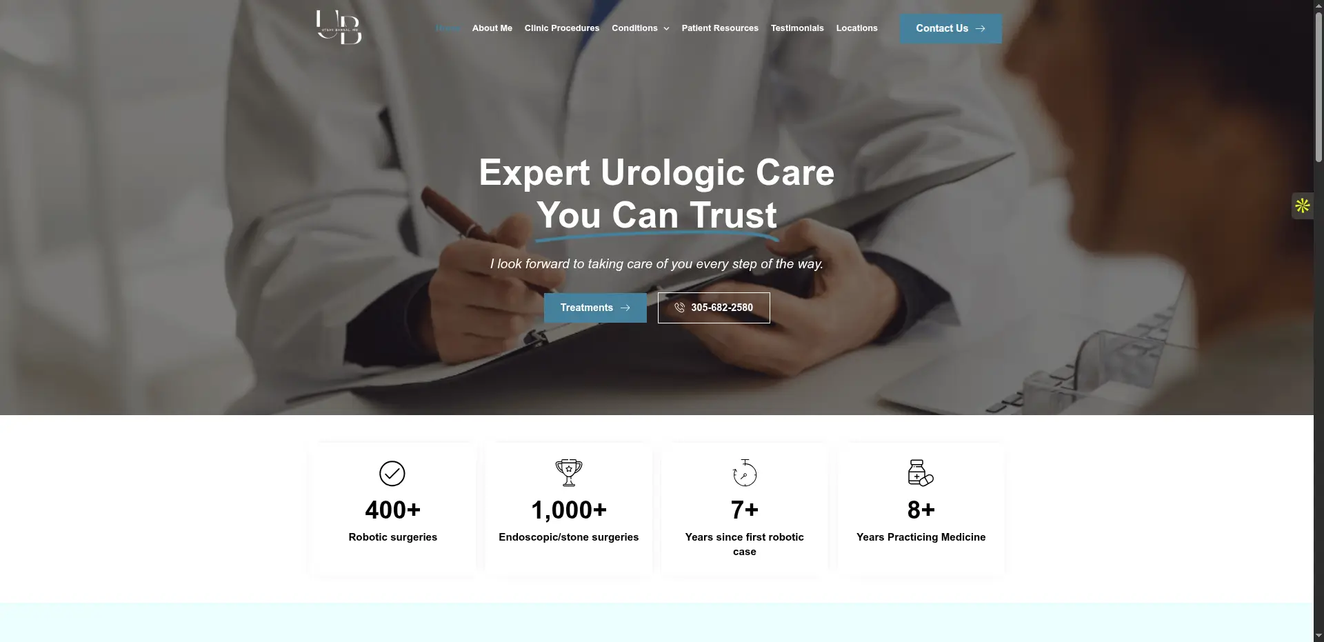 Urology Clinic Website Redesign